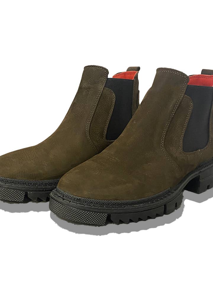 Brown Boots| Natural Nubuck Leather| MIL for wholesale by MIL