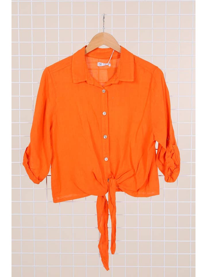 LINEN & COTTON HOUSE - Wholesale Button Down Shirt - Women's - 6228 100% LINEN SHIRT 7