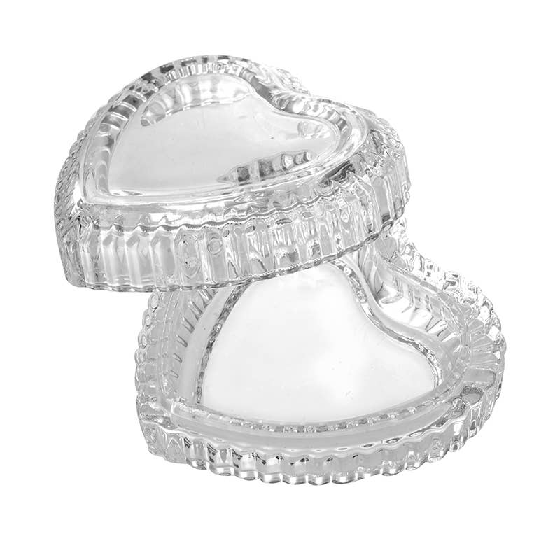 Heaven Sends – wholesale Jewellery box/organiser – GLASS HEART TRINKET0