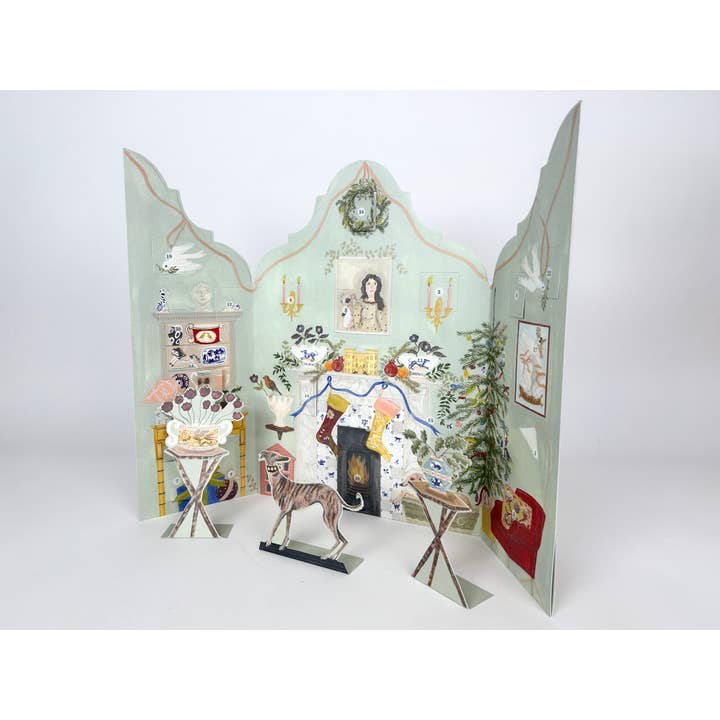 Art Angels - Wholesale Advent Calendar - Festive Dutch Gable Advent Calendar - Polly Fern1