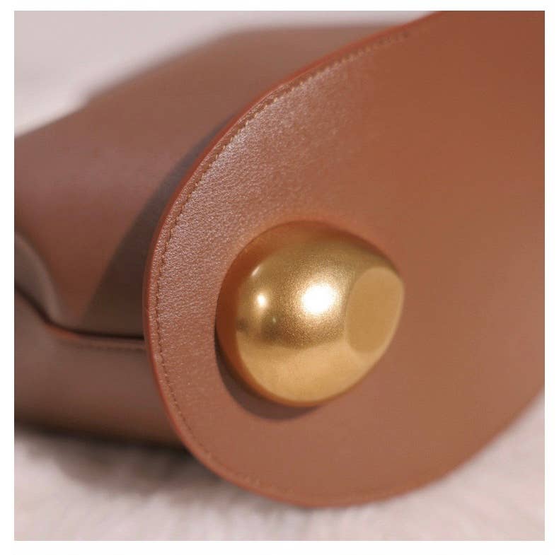 Sook Stainable – wholesale Top handle bag – women's – Geometric Artistic Design Metal Handle Leather Bag18