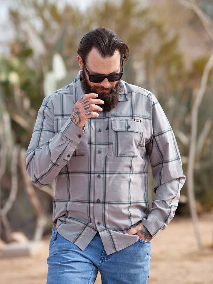 Scrimshaw LS - Steeple Grijs voor wholesale door Off The Grid Surplus