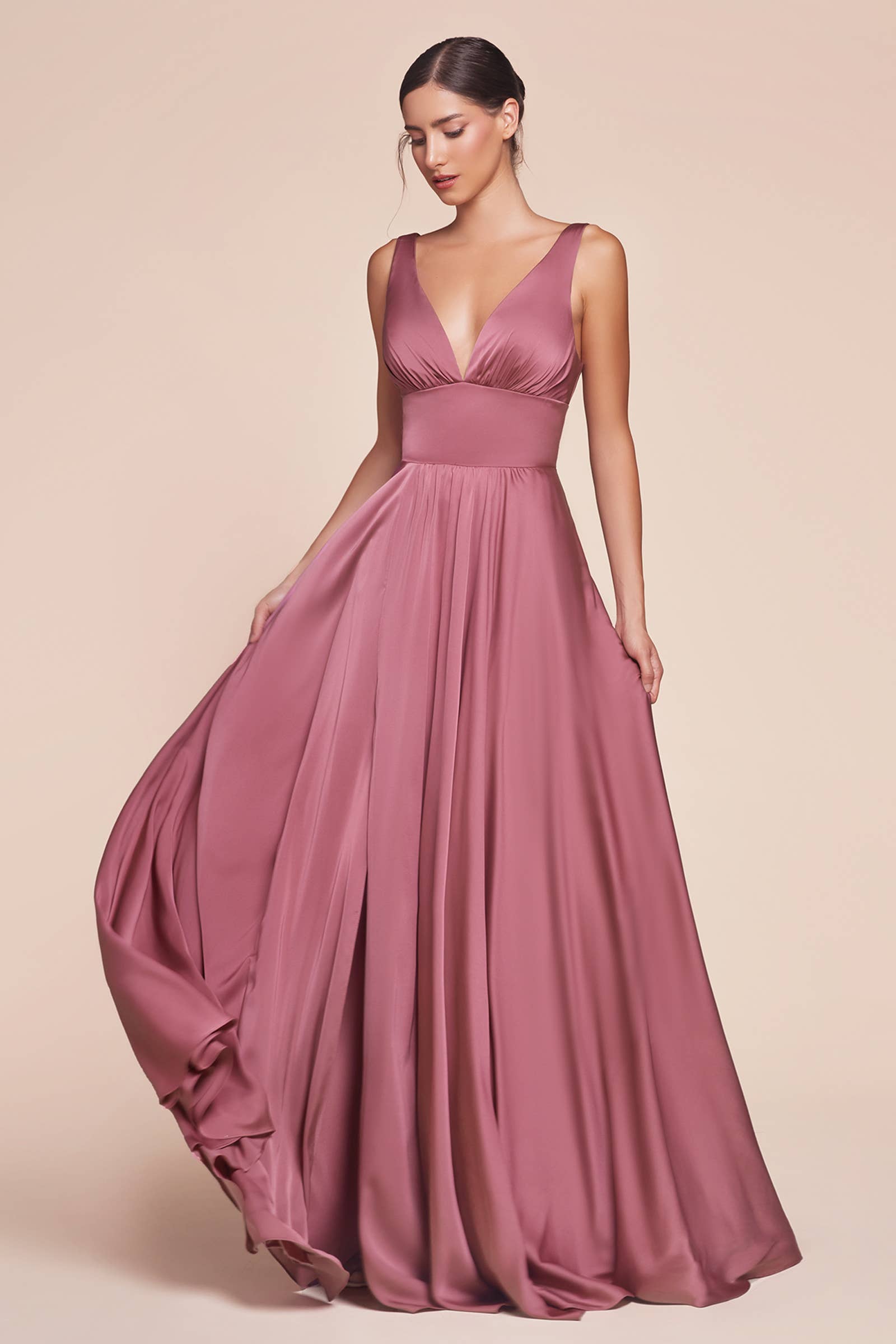 Ladivine by Cinderella Divine - Wholesale Gown - Women's - Satin A-Line Dress21