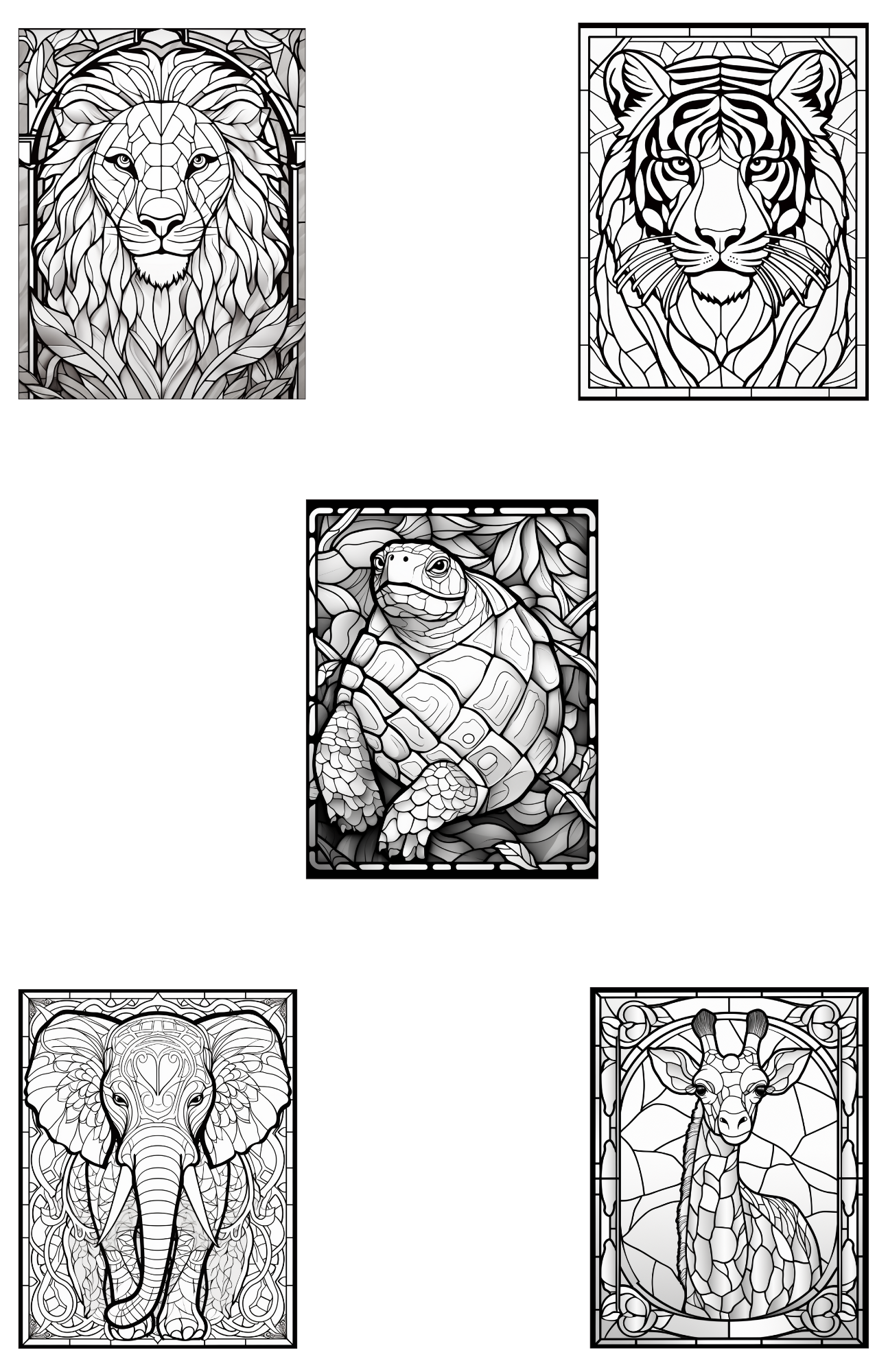 Mystical Monkey Toes - Vendita all'ingrosso Libro da colorare e attività - Adulti - Bellissimi fogli da colorare con animali con pastelli impilabili7