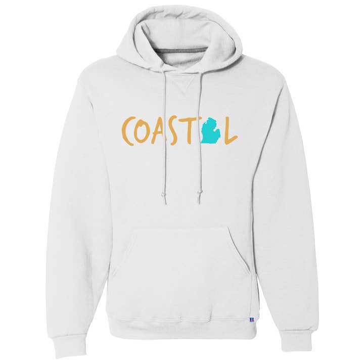 Chandail à capuchon en polaire Dri-Power Coastal Michigan pour la vente par Coastal & Midwest State of Mind