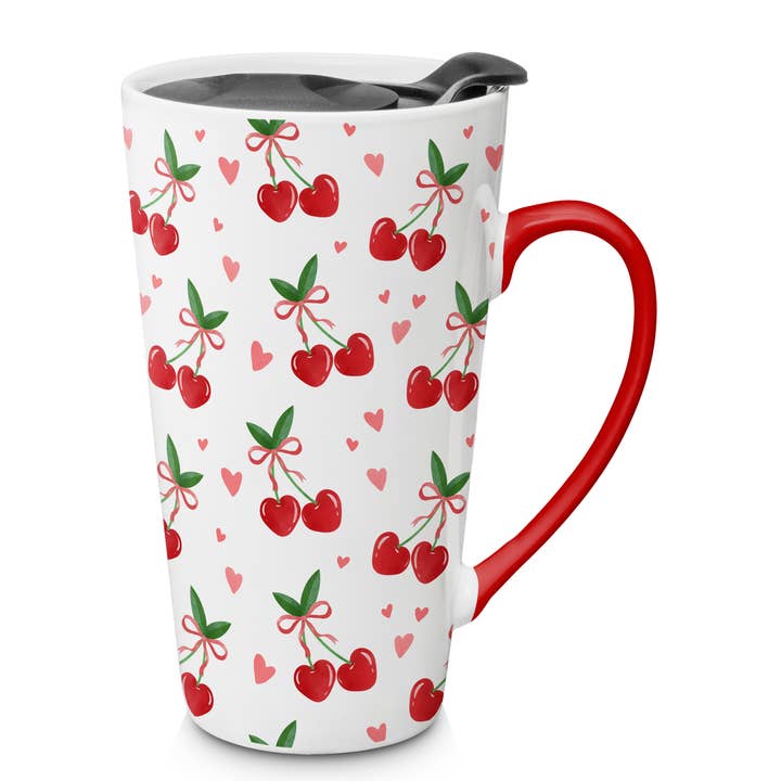 Mug de voyage Cerise avec nœud pour la vente par Godinger
