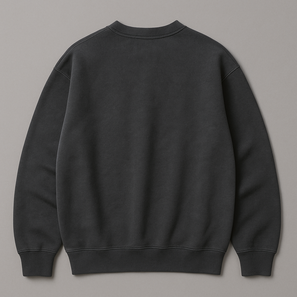 Factory Blanks - Venta al por mayor Sudadera - Unisex - SUDADERA PREMIUM DE CUELLO REDONDO OVERSIZED ELABORADA CON FELPA DE ALGODÓN DE 450GSM1