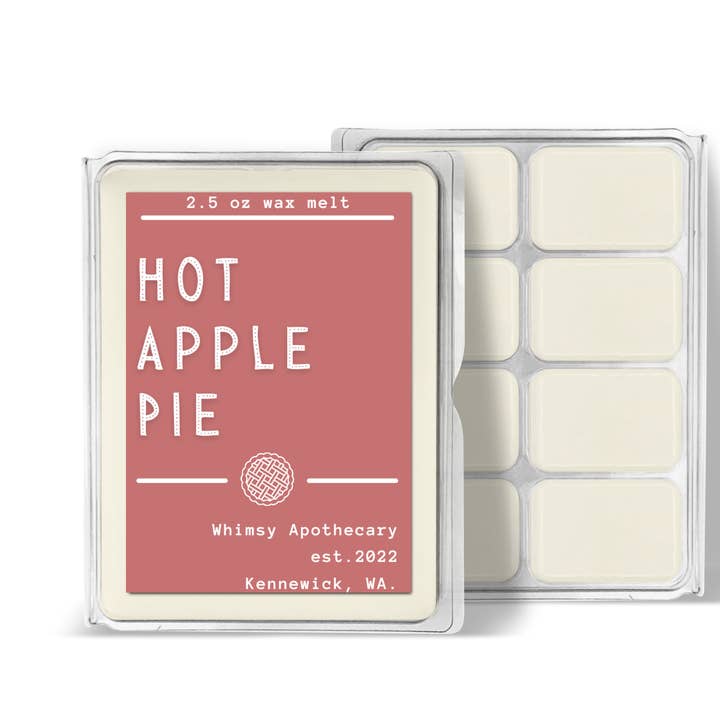 Hot Apple Pie 2.5 Oz Wax Melts for wholesale by Whimsy apothecary