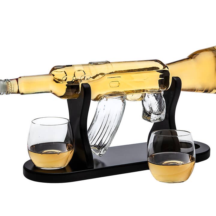 Godinger Rifle Decanter Set with 2 DOFs - Gifts for Him for wholesale by Godinger