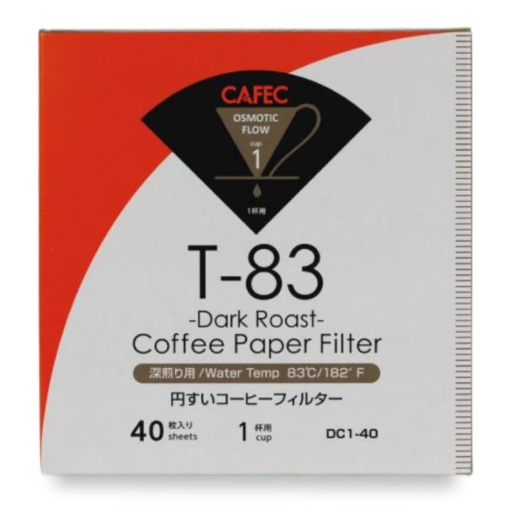 CAFEC Cup 1 Torra Escura Filtro de Papel|V60 01 | DC1-40W por atacado de CAFEC