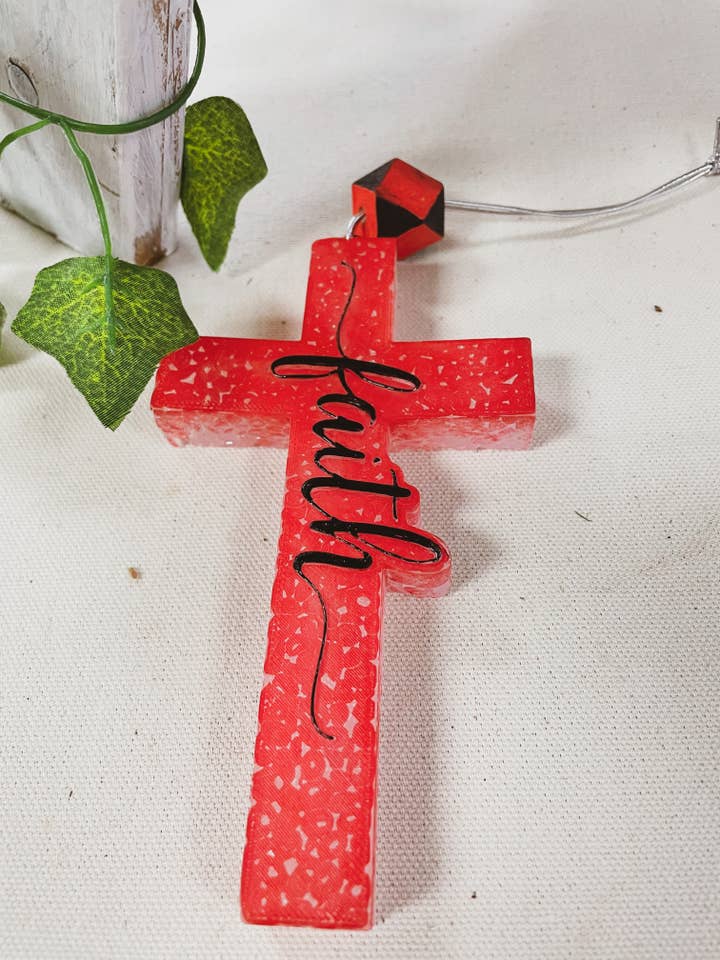 Désodorisant Cross Car Freshie pour la vente par Woven Knots