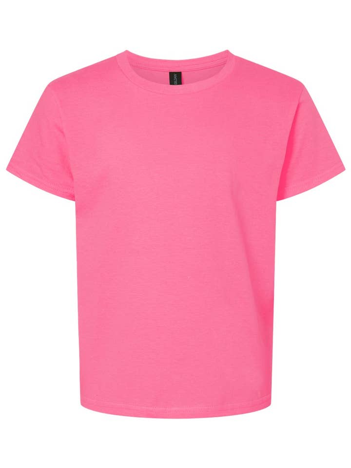 MYES BULK APPAREL - Wholesale T-Shirt - Kids - Youth Unisex Cotton T-Shirt – Soft Blank Kids Tee14