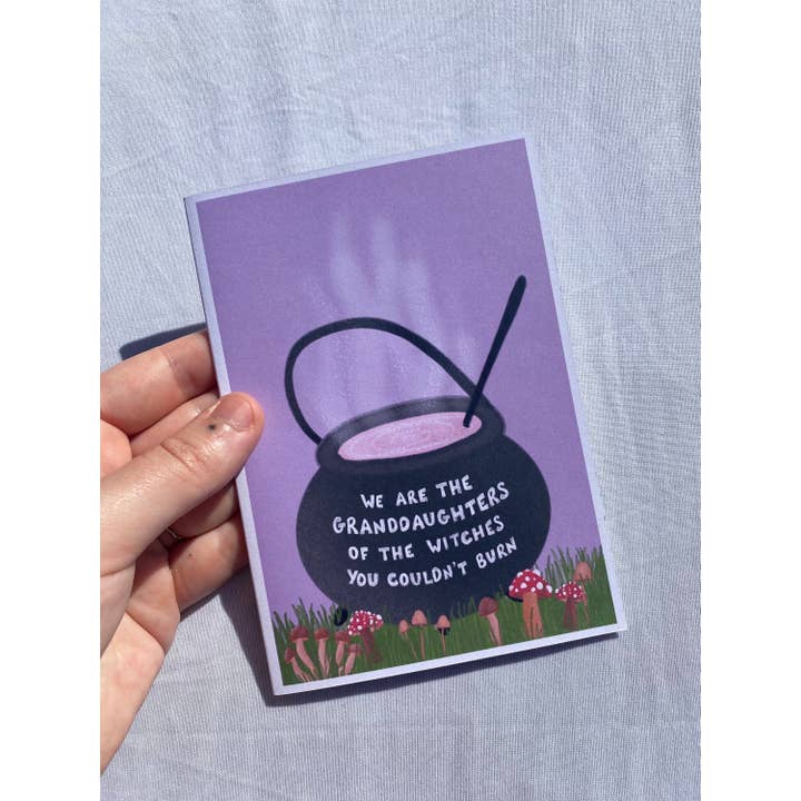 Kai Kathleen – wholesale Everyday greeting card – Witches A6 Recycled Eco Greetings Card With Envelope