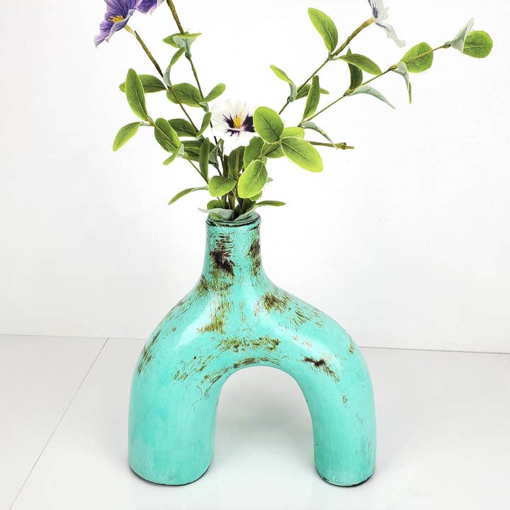 CERAMIC ABSTRACT VASE, Arch Flower Vase, Modern Floral Vase, Artistic Flower for wholesale by baligood