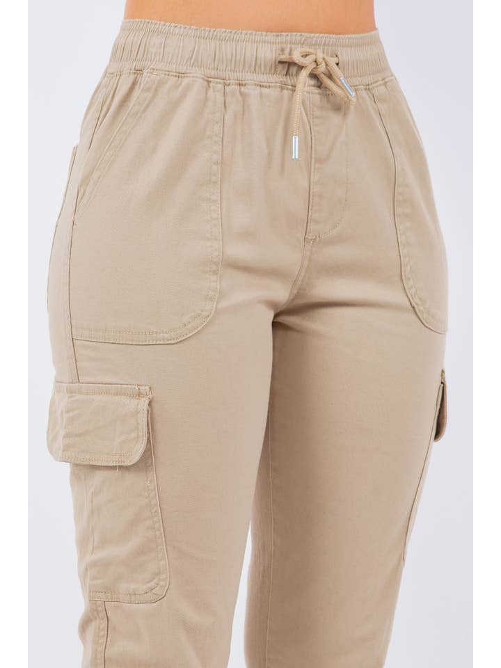 Veracci - Wholesale Pants - Women's - Stretch Twill Cargo Jogger Pants womens12