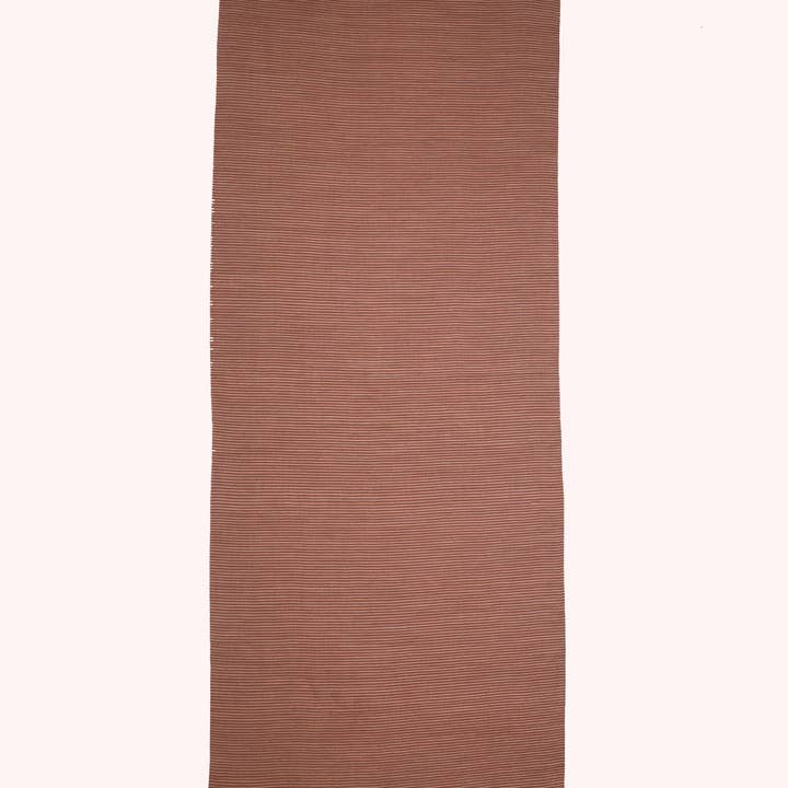 SVEZElife - Wholesale Scarf - Women's - Serene Stride Stripes Wool Scarf - Beige Orange | SVEŽElife5