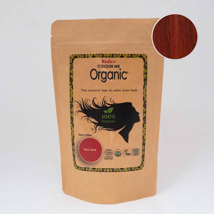 Wine Red - 100% Organic Hair Color for wholesale by Radico USA