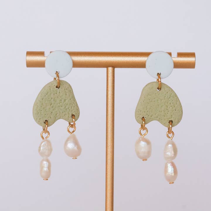 Rainbow's Clay - Wholesale Dangle Earrings - Pearl Drops7