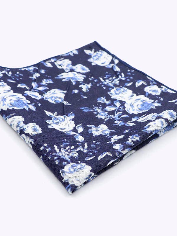 Pochette de Costume Liberty Bleu n°6 en Coton «Charles» pour la vente par Unipap's