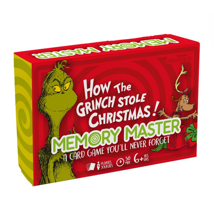 AQUARIUS, GAMAGO, ICUP, & ROCK SAWS by NMR Brands - Wholesale Card Game - Grinch Memory Master Card Game