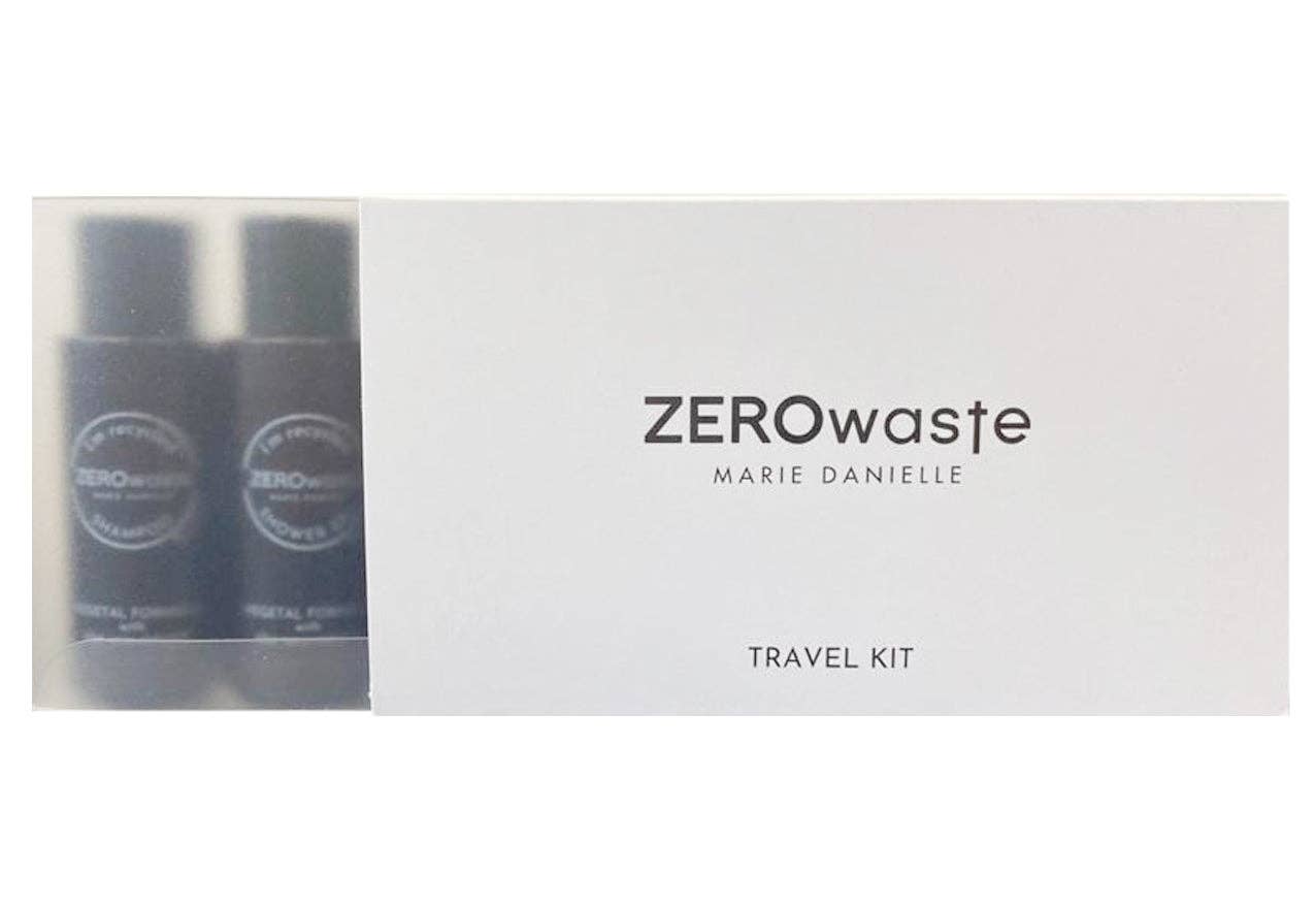 Marie Danielle - Wholesale Travel Set - ZEROWASTE TRAVEL KIT 5 BOTTLES: 2 SHOWER GELS - 1 SHAMPOO - 1 BODY CREAM AND 1 CONDITIONER4