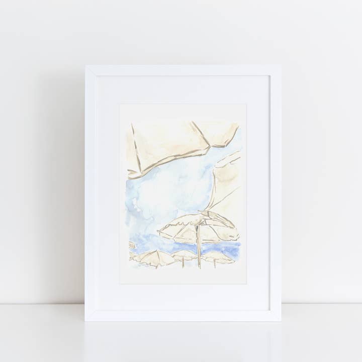 Ludsamma paraplyer konst Print A4 för wholesale av Annie Montgomery Design