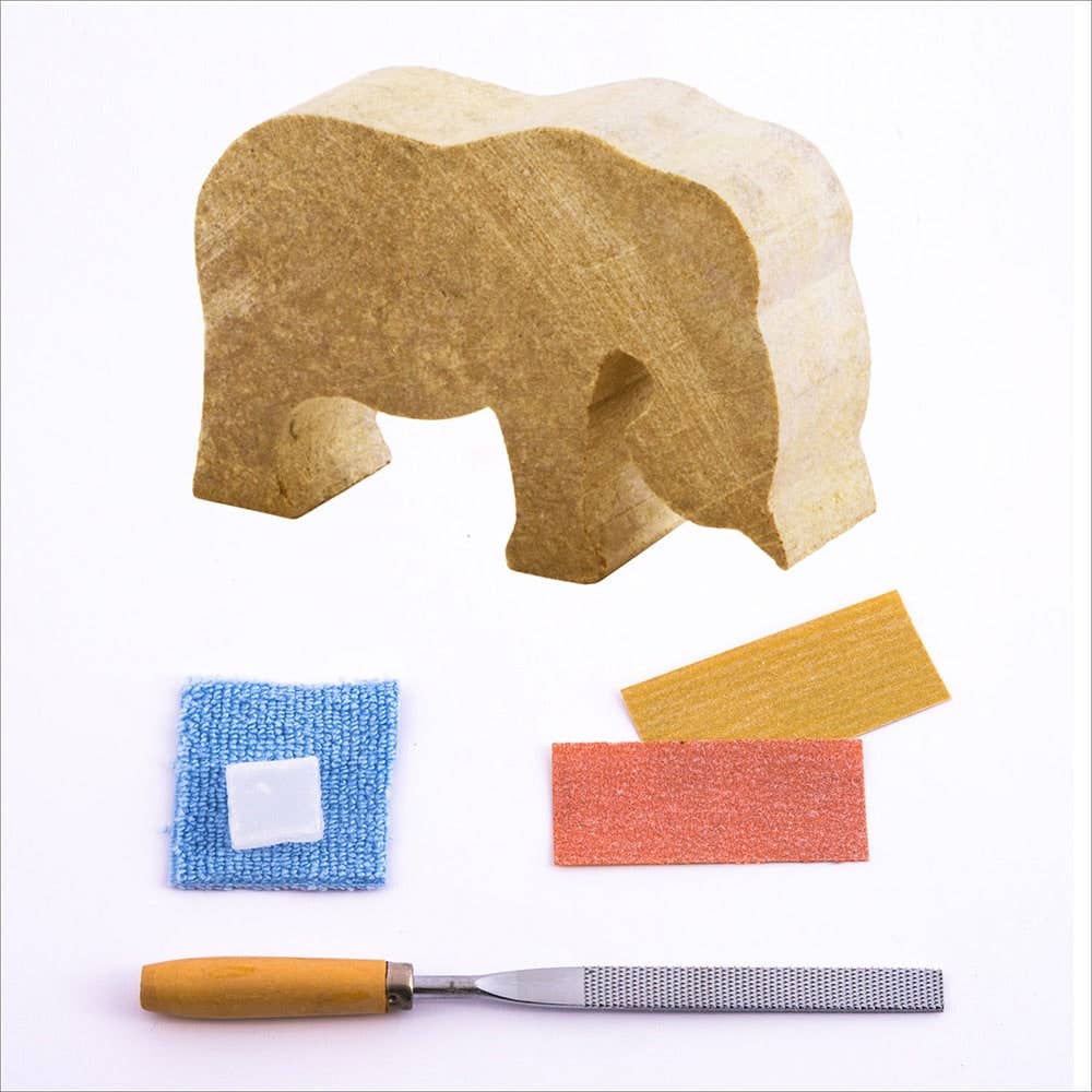 Studiostone Creative - Wholesale DIY Craft Kit - Kids - Elephant Soapstone Carving Kit2