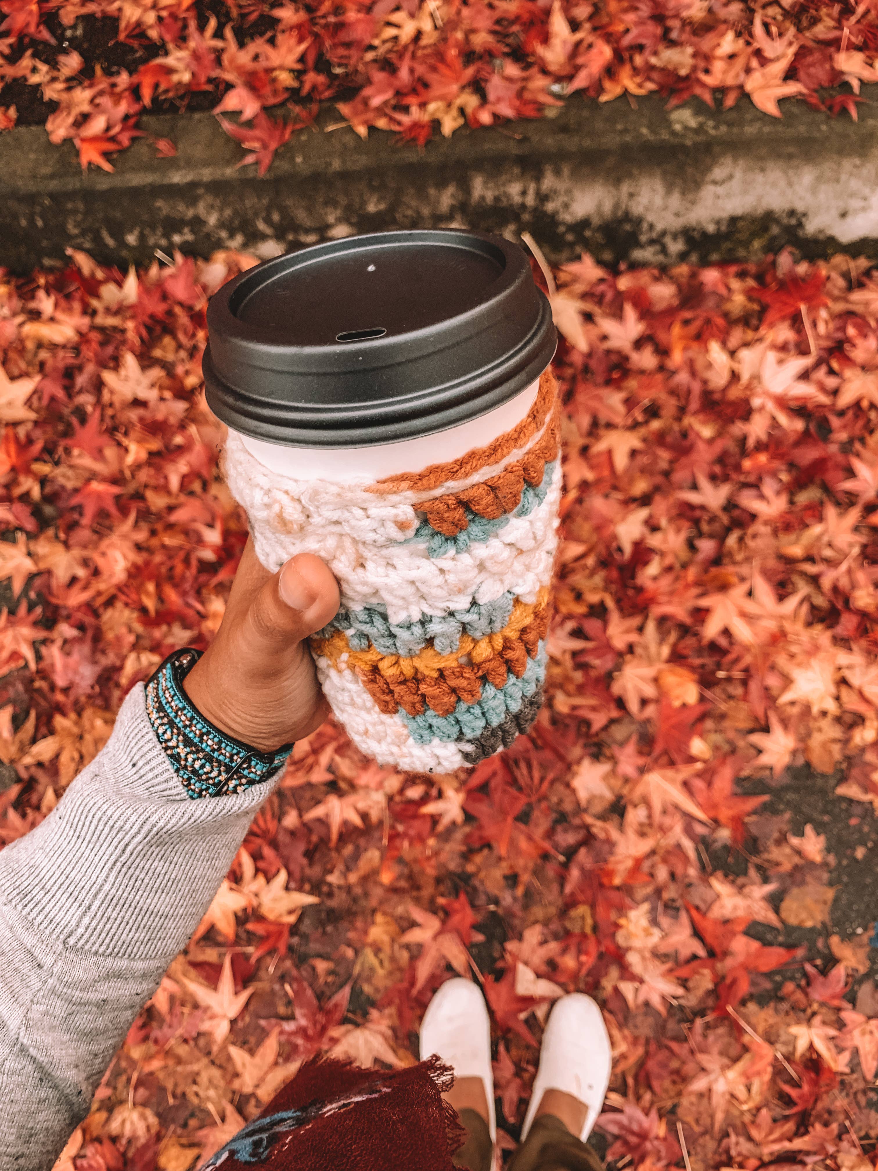 WanderlustBee – Großhandel Getränkemanschetten & -Koozies – Ich liebe dich eine Latte Minimalist Cup Cozy