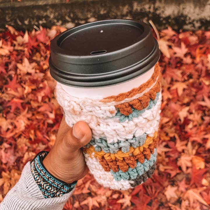 WanderlustBee – Großhandel Getränkemanschetten & -Koozies – Ich liebe dich eine Latte Minimalist Cup Cozy0