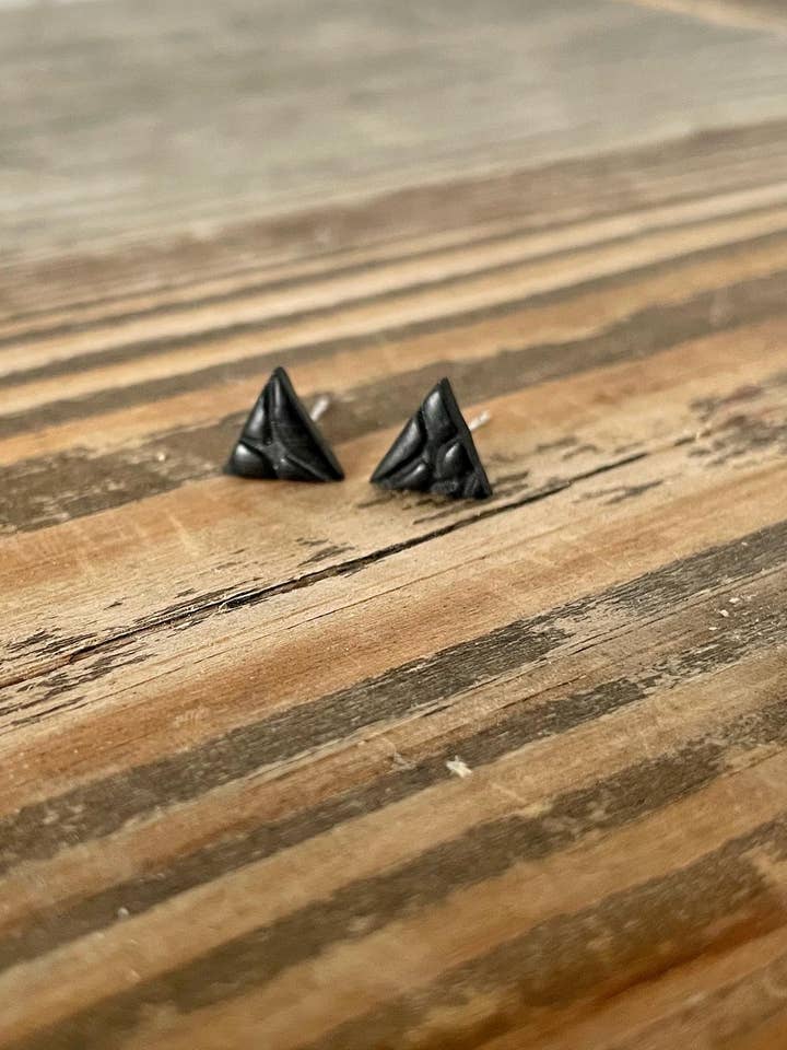 Geometrical micro studs for wholesale by She makes clay