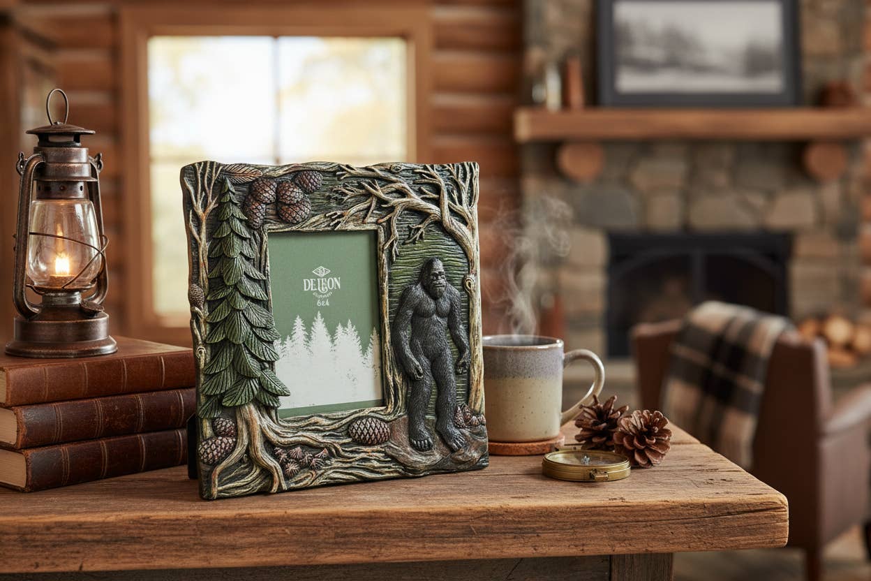 De Leon Collections - Wholesale Picture Frame - Bigfoot Woods Forest Nature Pinecone 6” x 4” Picture Frame1