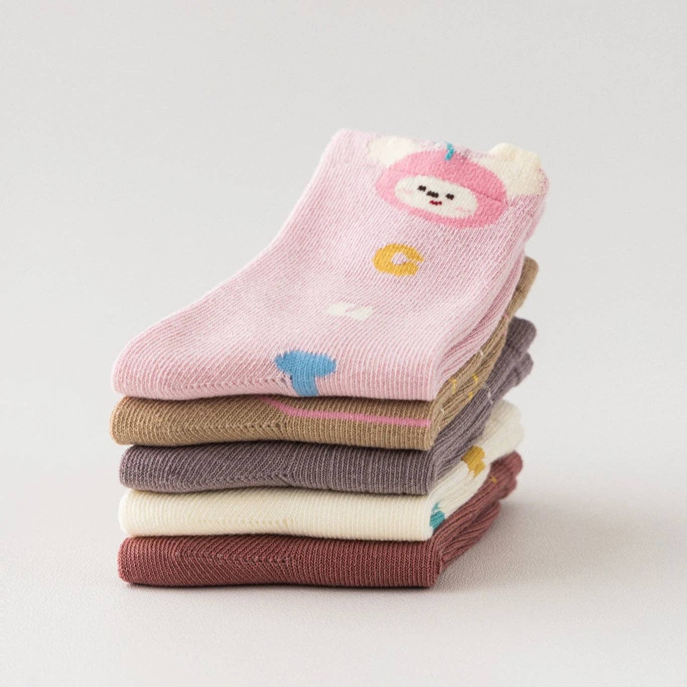 Multicolore Lot de 5 Chaussettes Animaux en Fête I Bébé et Enfant en vente sur Faire4