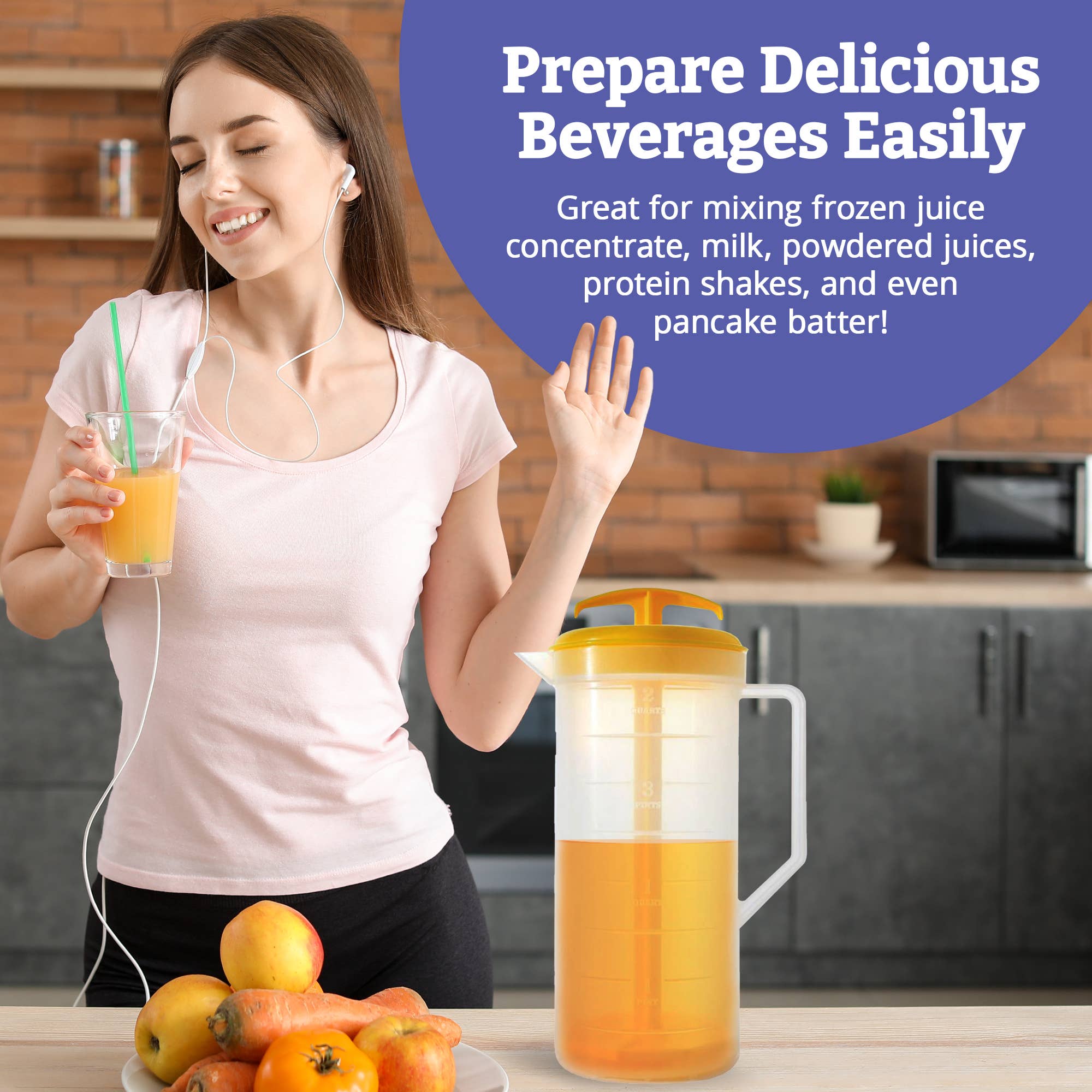 JBK Pottery – wholesale Pitcher – Mixing Pitcher - 2 Quart Capacity - Yellow9