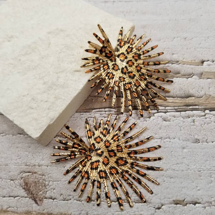 Treasure Wholesale - Wholesale Dangle Earrings - Dangerous Girl Leopard Print Earrings3