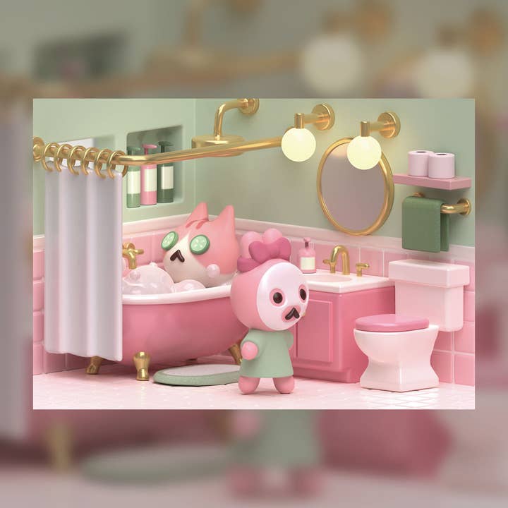 Canofdanchan Shop - Wholesale Art Print - Bathroom GRWM Spa Day Print3