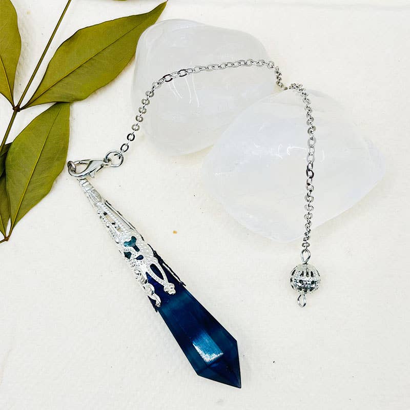 GemMeet – Großhandel Spiritueller Stein/Kristall – Fluorit-Pendulum zur Angstlinderung5