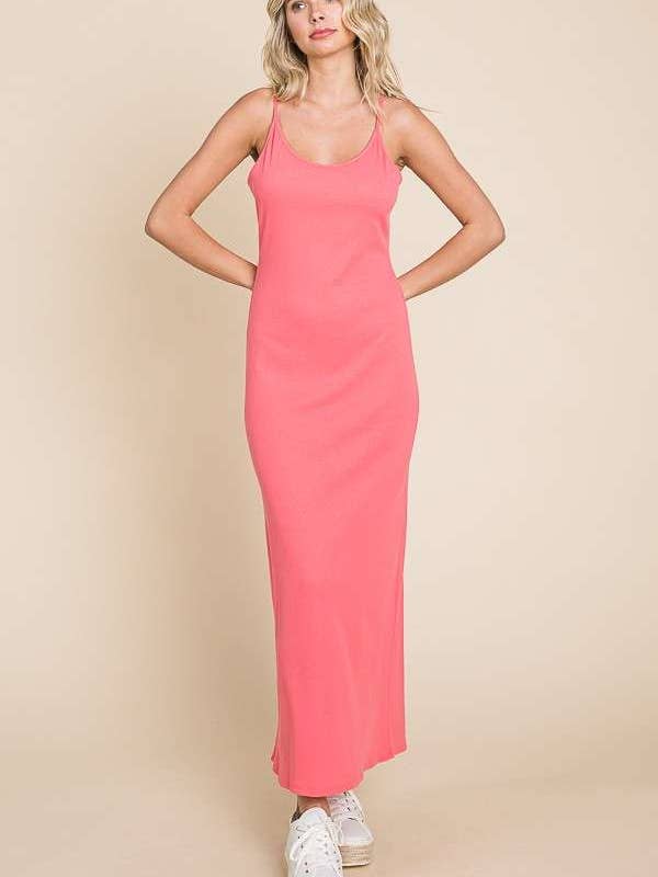 Culture Code - Wholesale Dress - Women's - CRD1615 - SOLID SPAGHETTI STRAP MAXI SLIP DRESS12