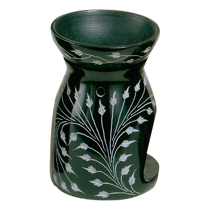 Triloka - Wholesale Reed Diffuser - Deep Leaf Etched Diffuser - Soapstone