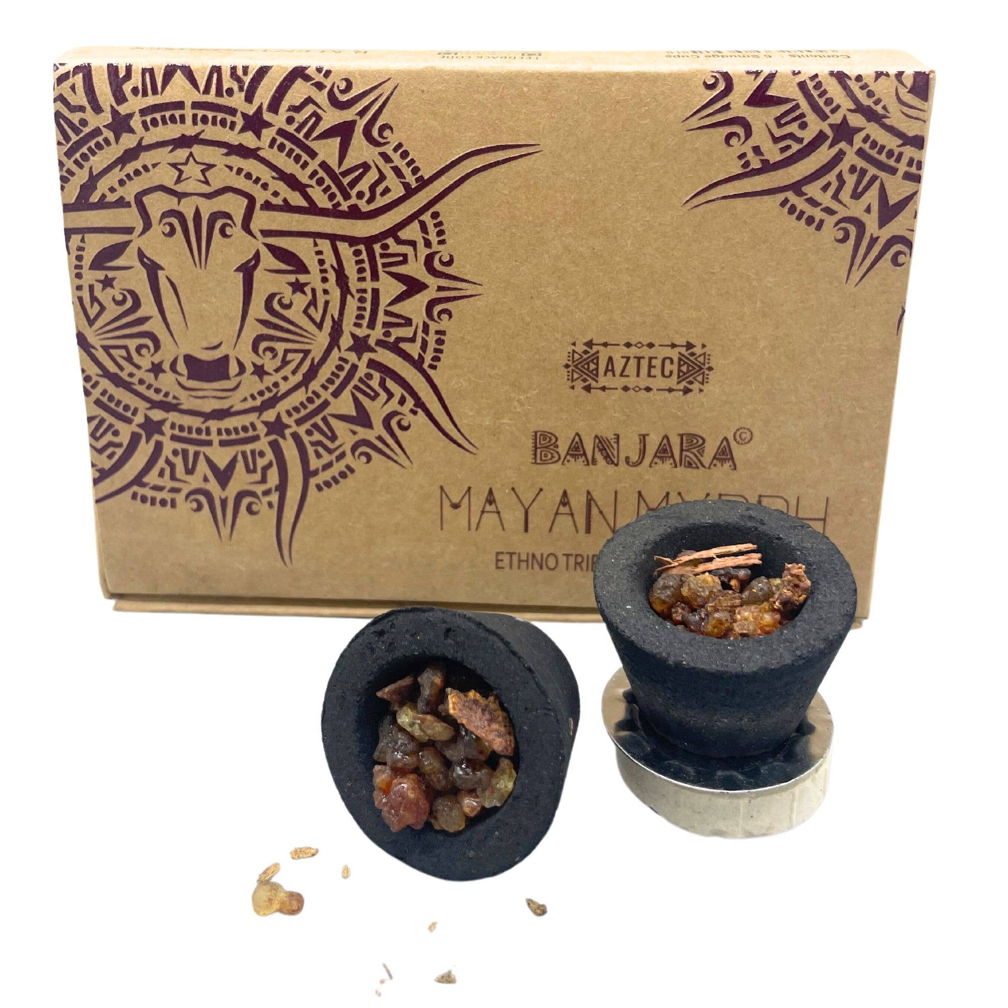 Ancient Wisdom – wholesale Incense holder – Banjara Resin Cups - Mayan Myyrh0