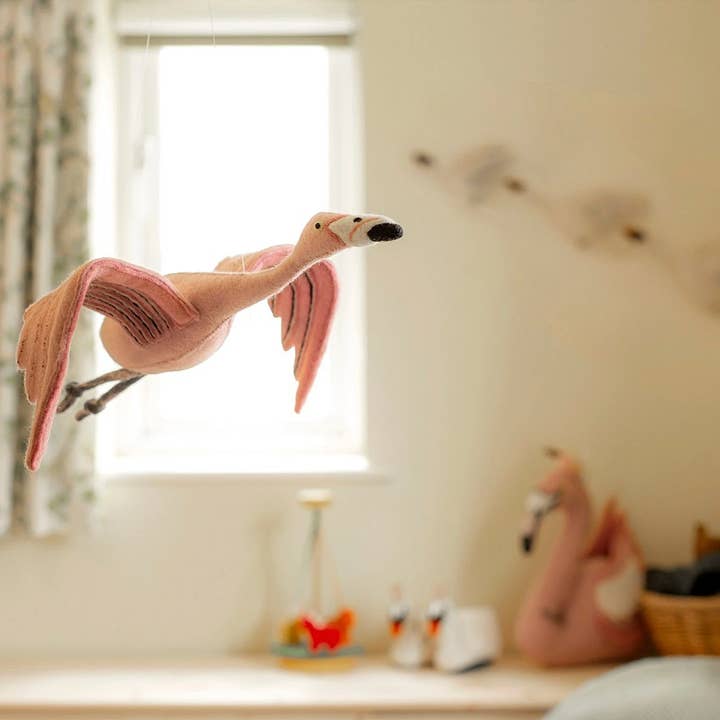 Sew Heart Felt - Wholesale Baby Mobile - Flamingo Mobile