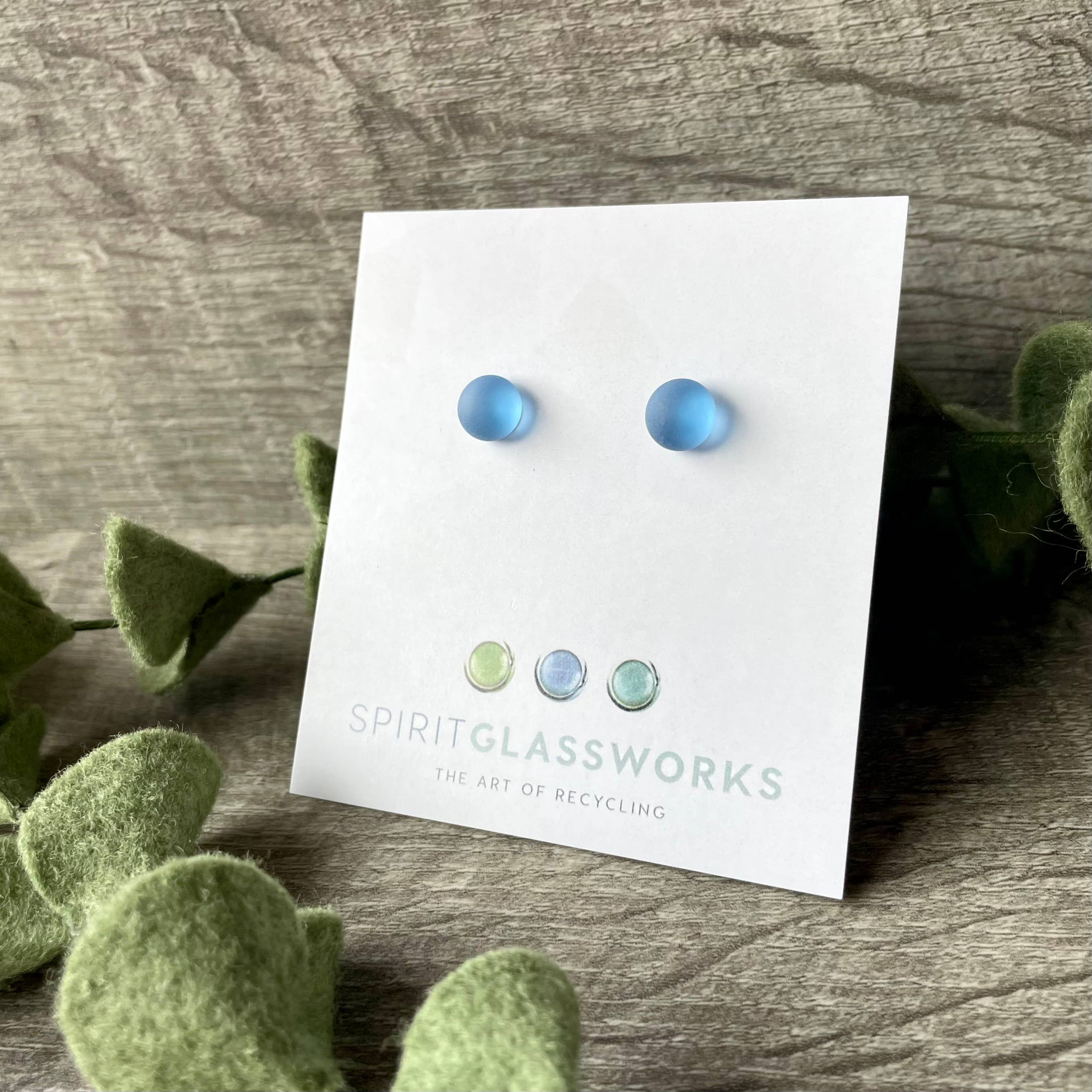 Spirit Glassworks - Wholesale Stud/Post Earrings - Recycled Glass Stud Earring2