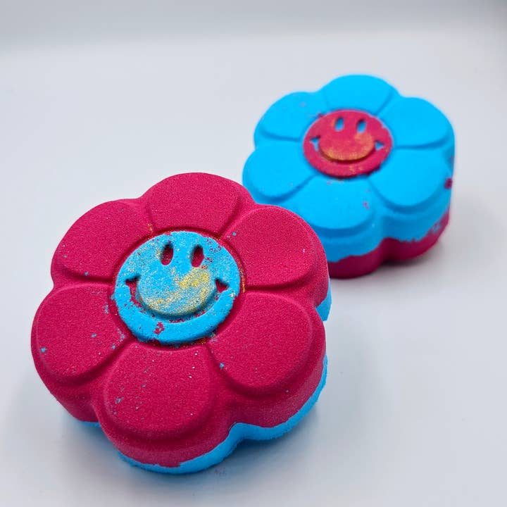 Glamfizz – wholesale Bath bomb/fizz – Daisy bath bombs Candy Floss