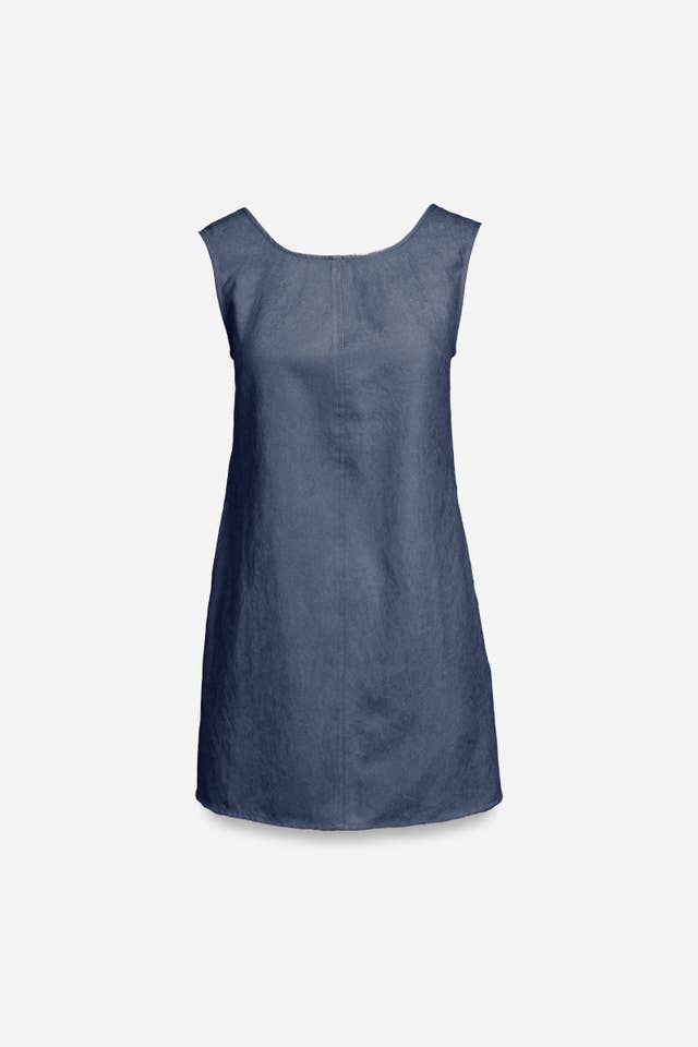 Naked Zebra - Wholesale Dress - Women's - Sleeveless Soft Matte Mini Shift Dress1