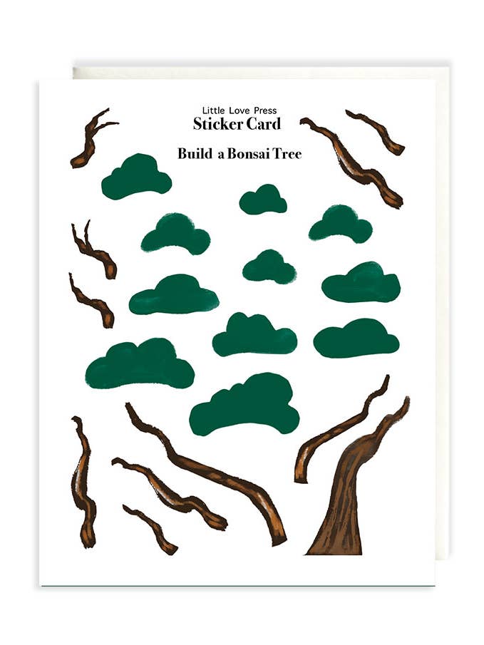 Maak een Bonsai Sticker Sheet Card voor wholesale door Little Love Press