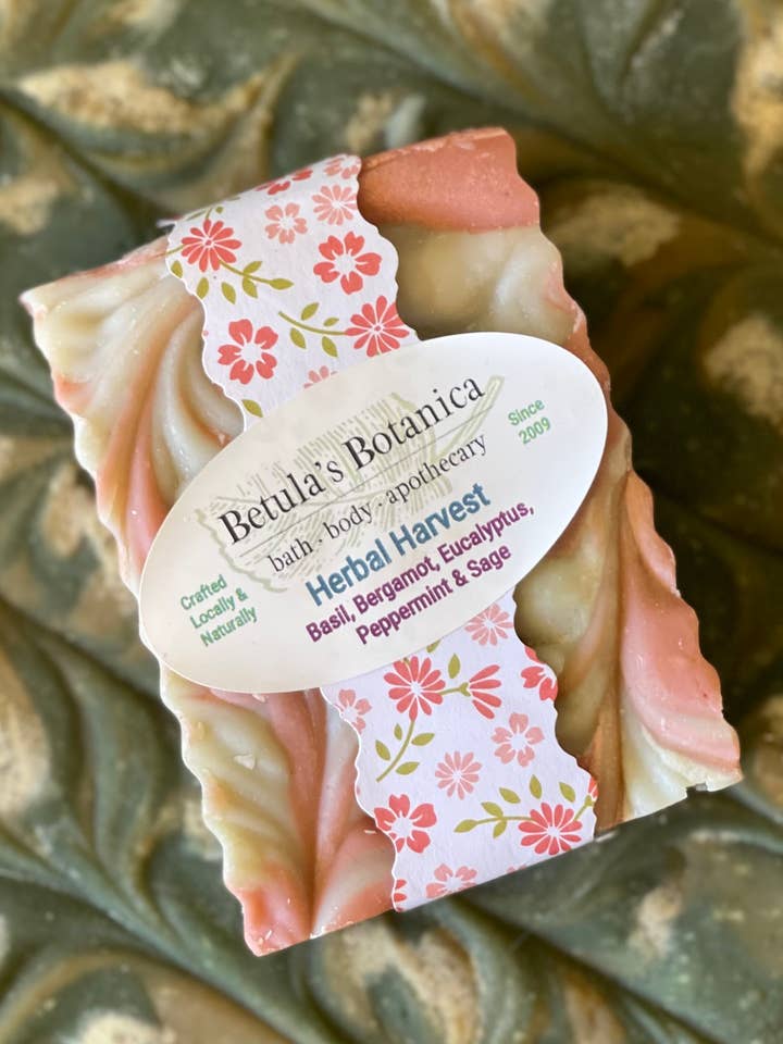 Herbal Harvest Soap for wholesale by Betula's Botanica ~ Bath, Body & Apothecary
