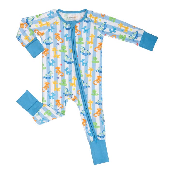 Twist and Shout - Baby Boy Bamboo Pajamas for wholesale by LollyBanks