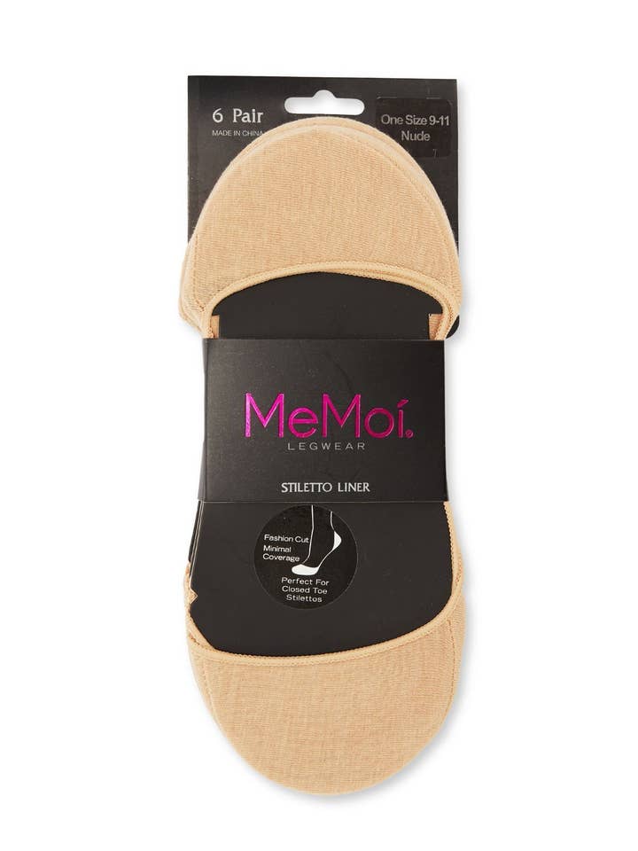 Infinity Classics International Inc. - Wholesale Shoe Accessories - MeMoi Closed Toe Stiletto Shoe Liners 6 Pack3