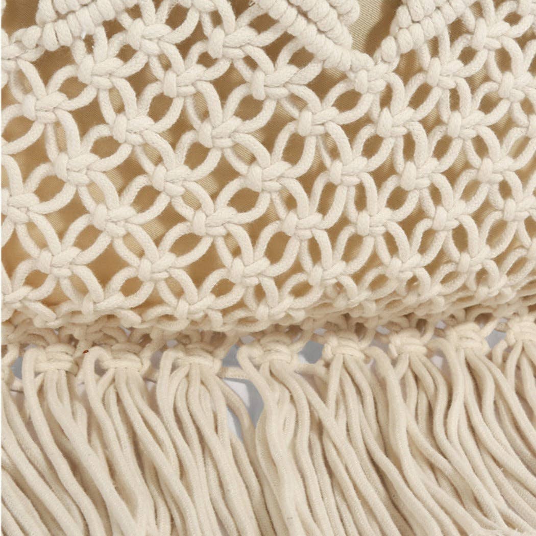 Funkyrel® Atzbranding Limited - Wholesale Tote Bag - Women's - Cosbai - Boho Fringe Crochet Bag - Basic & Chic7