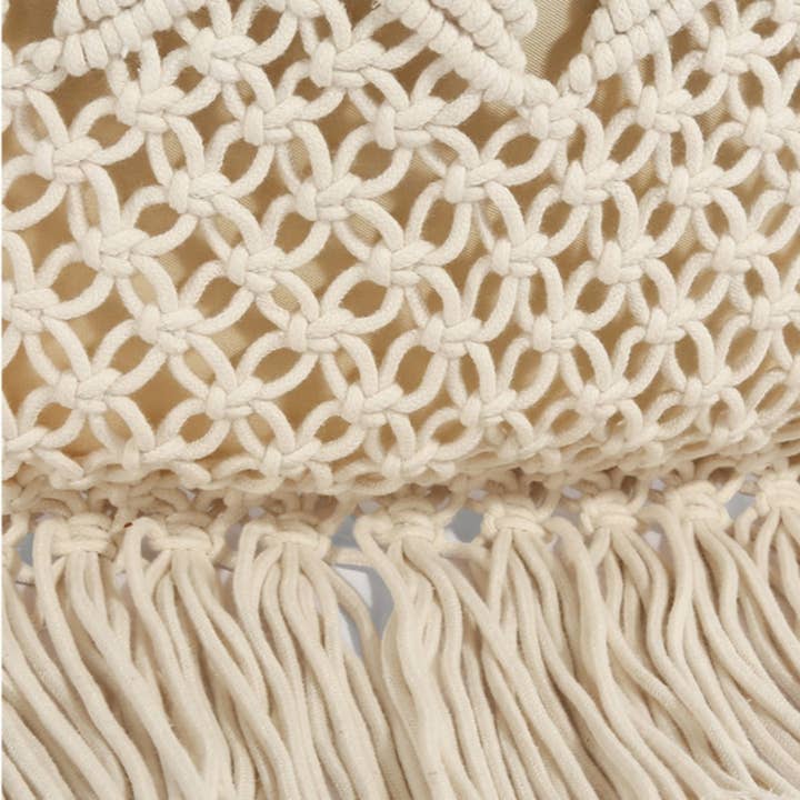 Funkyrel® Atzbranding Limited - Wholesale Tote Bag - Women's - Cosbai - Boho Fringe Crochet Bag - Basic & Chic7