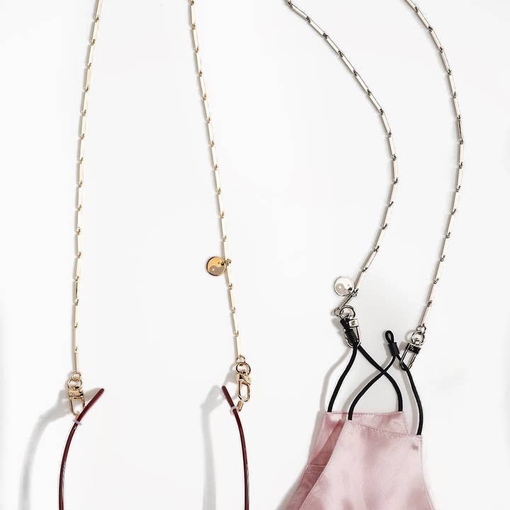 Pretty Connected - Vendita all'ingrosso Collana con ciondolo/pendaglio - Kesha x PC Collana geometrica Yin Yang, catena per maschera facciale, cinturino per occhiali8